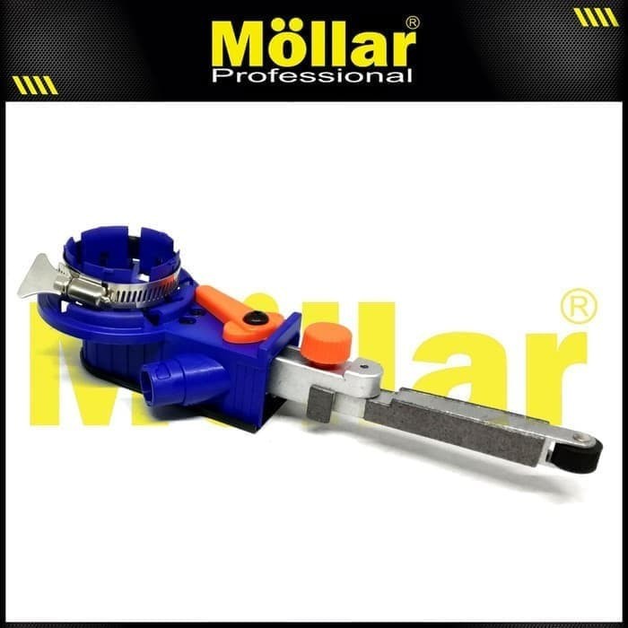 Belt Sander Head Mesin Gerinda Adapter Amplas Belt Sander Set Mollar EBS023