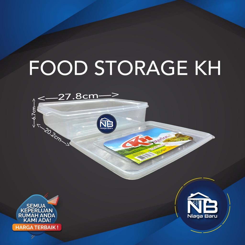 KH Tempat Donat MERLION Food Storage Toples Segi Serbaguna
