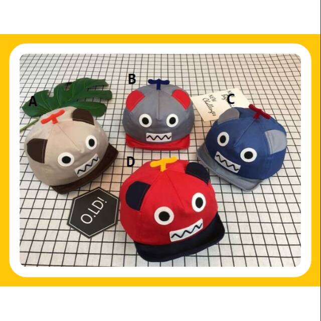 TOPI ANAK MOTIF ROBOT BALING-BALING