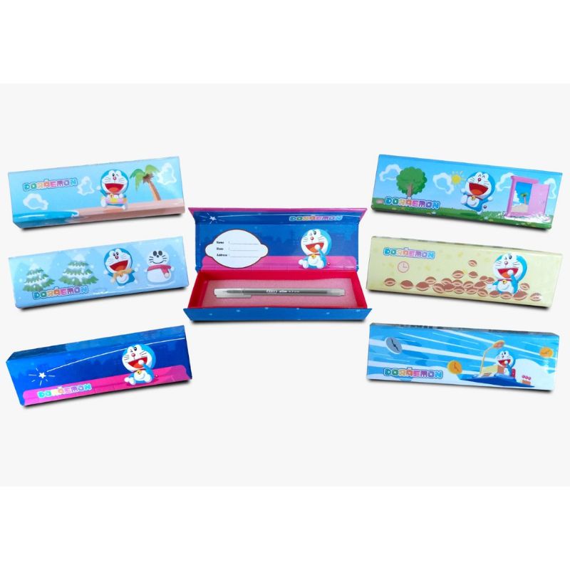 Tempat Pensil dengan Tutup Magnet KIKY/ Magnetic Pencil Case - Motif Random