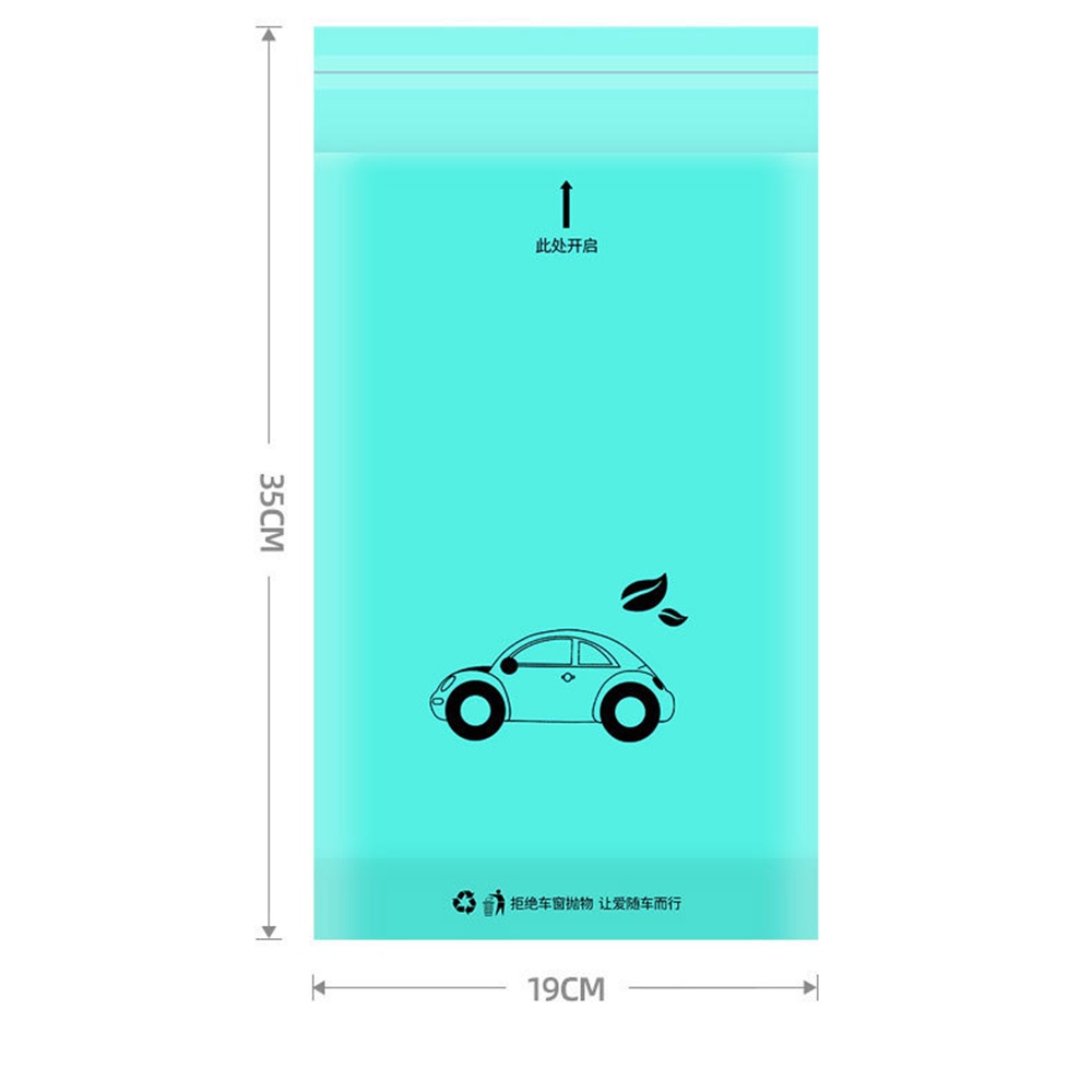50pcs Kantong Plastik Sampah Portabel Sekali Pakai Warna-Warni Untuk Mobil