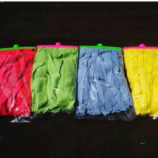 Pel Microfiber Mop Lantai/  PEL LANTAI BAHAN HANDUK Alat Pel Lantai 1 set plus tongkat