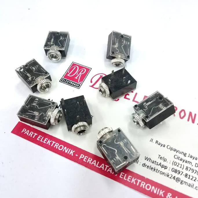 

Soket Socket audio stereo female cewek jack 3.5mm 3.5 3,5 mm 5 pin