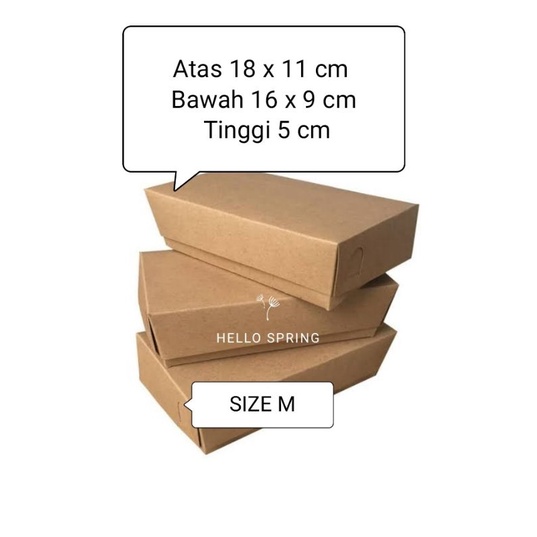 

Isi 25 pc, Lunc box medium, box nasi, box ayam, kraft laminasi