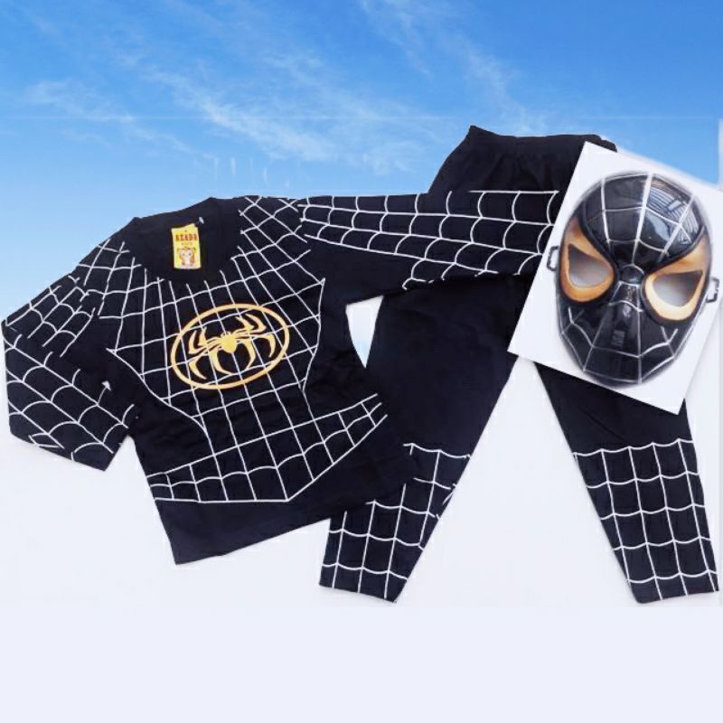 BAJU ANAK SPIDERMAN HITAM VENOM / KAOS BAJU ANAK Laki laki spiderman Hitam venom