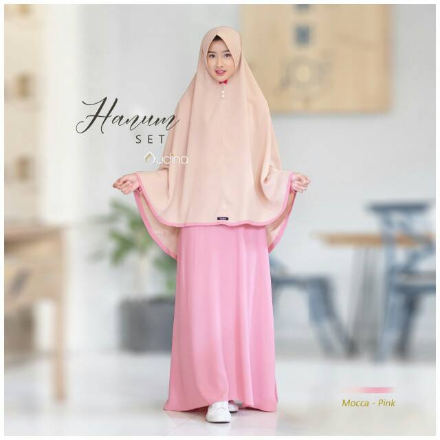 Hanum Set XL by Ori Audina/Gamis Khimar Wollycrepe Audina