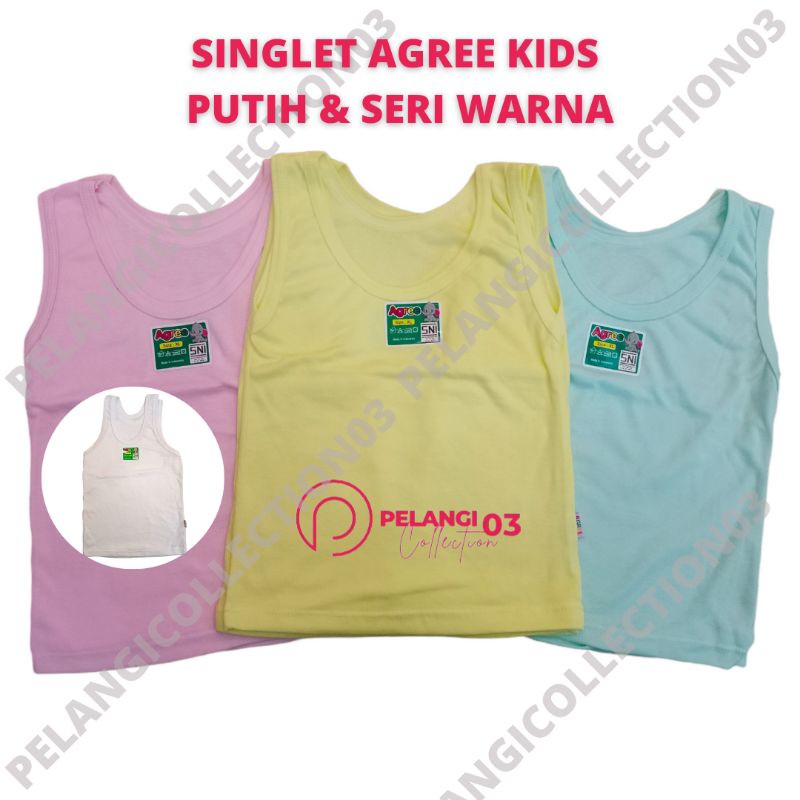 KAOS DALAM ANAK | SINGLET ANAK AGREE ST 02 S-XXL