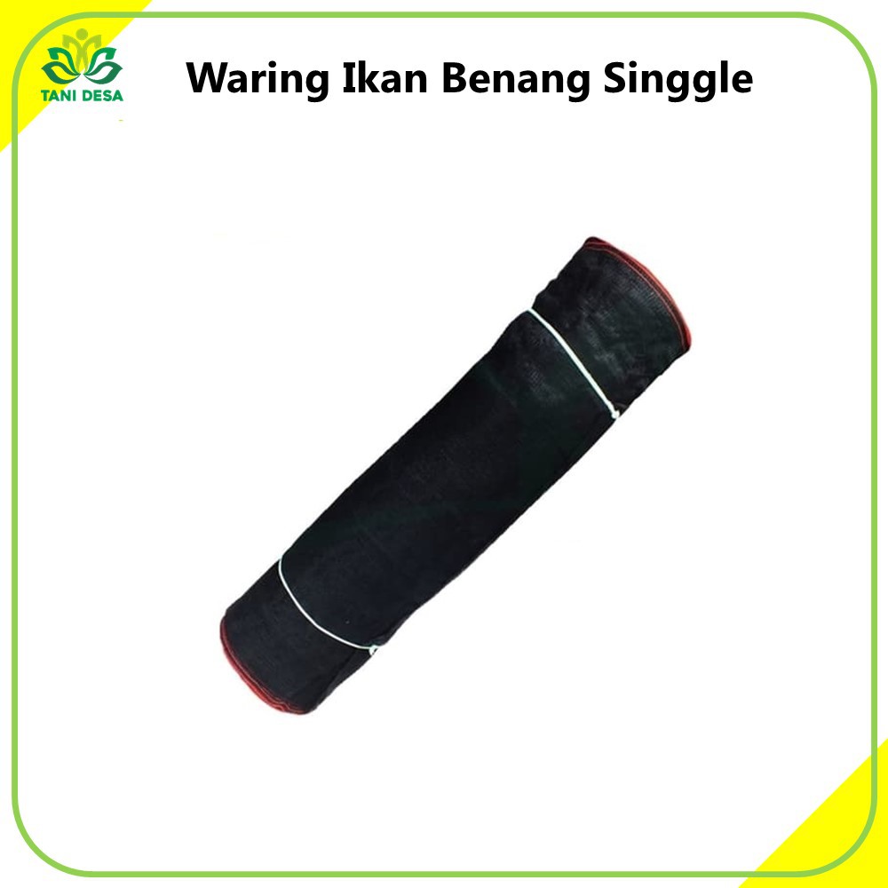Waring Ikan / Jaring Ikan Benang Single Hitam