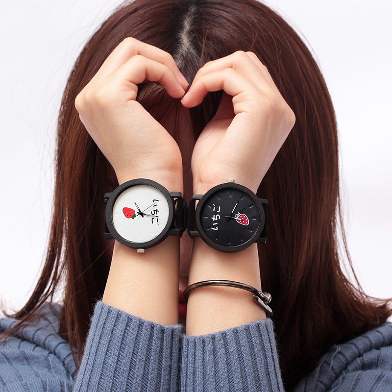 Watchyou Jam Tangan Couple A0061 Korean fashion simple couple watch retro women's watches