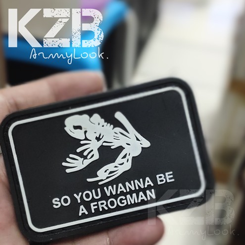 Patch Rubber Velcro SO YOU WANNA BE A FROGMAN