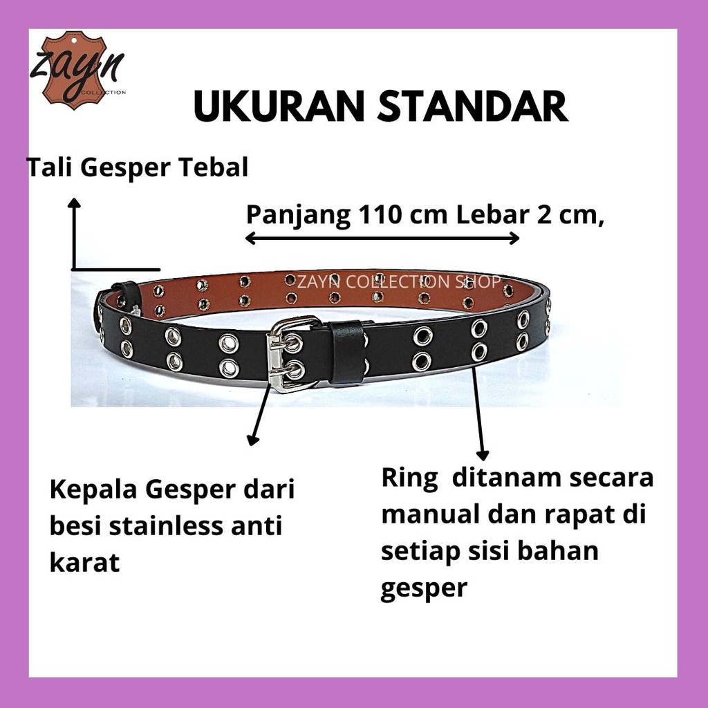 Ikat Pinggang Ring Belt Wanita Kecil Gaya Korea Fashion Kekinian Sabuk Cewek