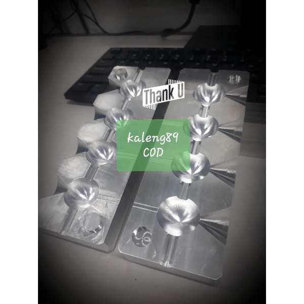 cetakan timah pancing bulat ( 46 gram )