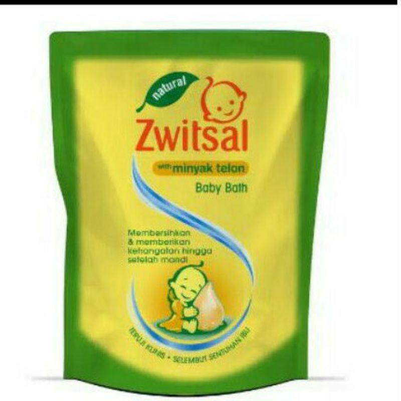 Zwitsal Baby Bath Natural with dengan Minyak Telon 250ml Refill