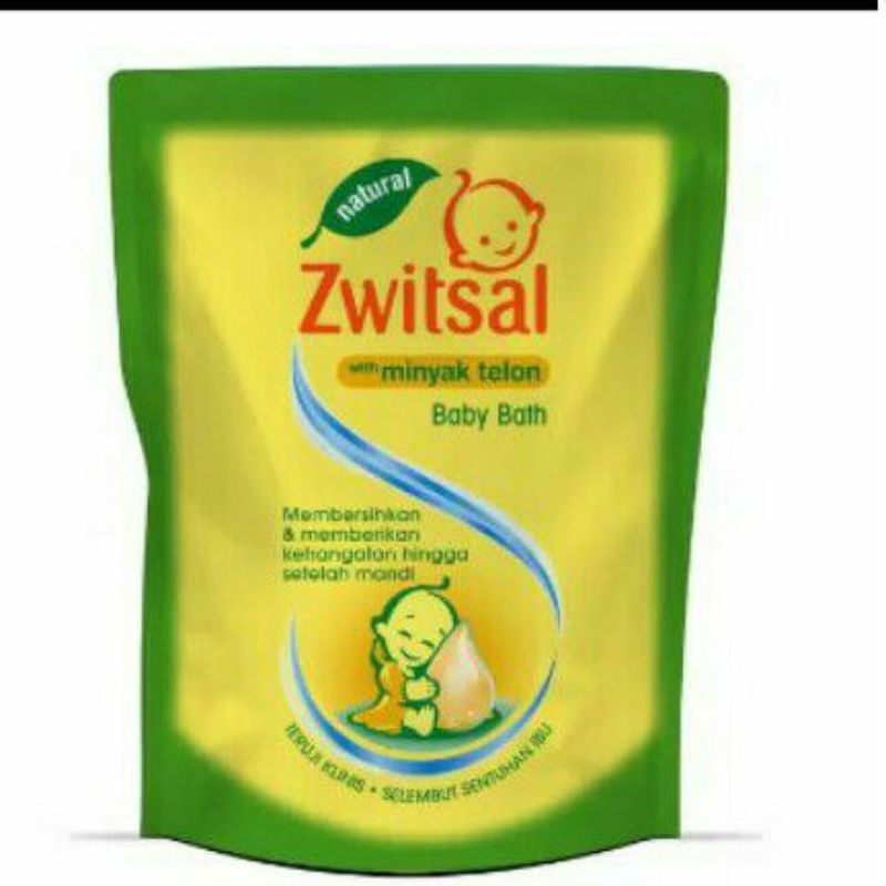 Zwitsal Baby Bath Natural with dengan Minyak Telon 250ml Refill