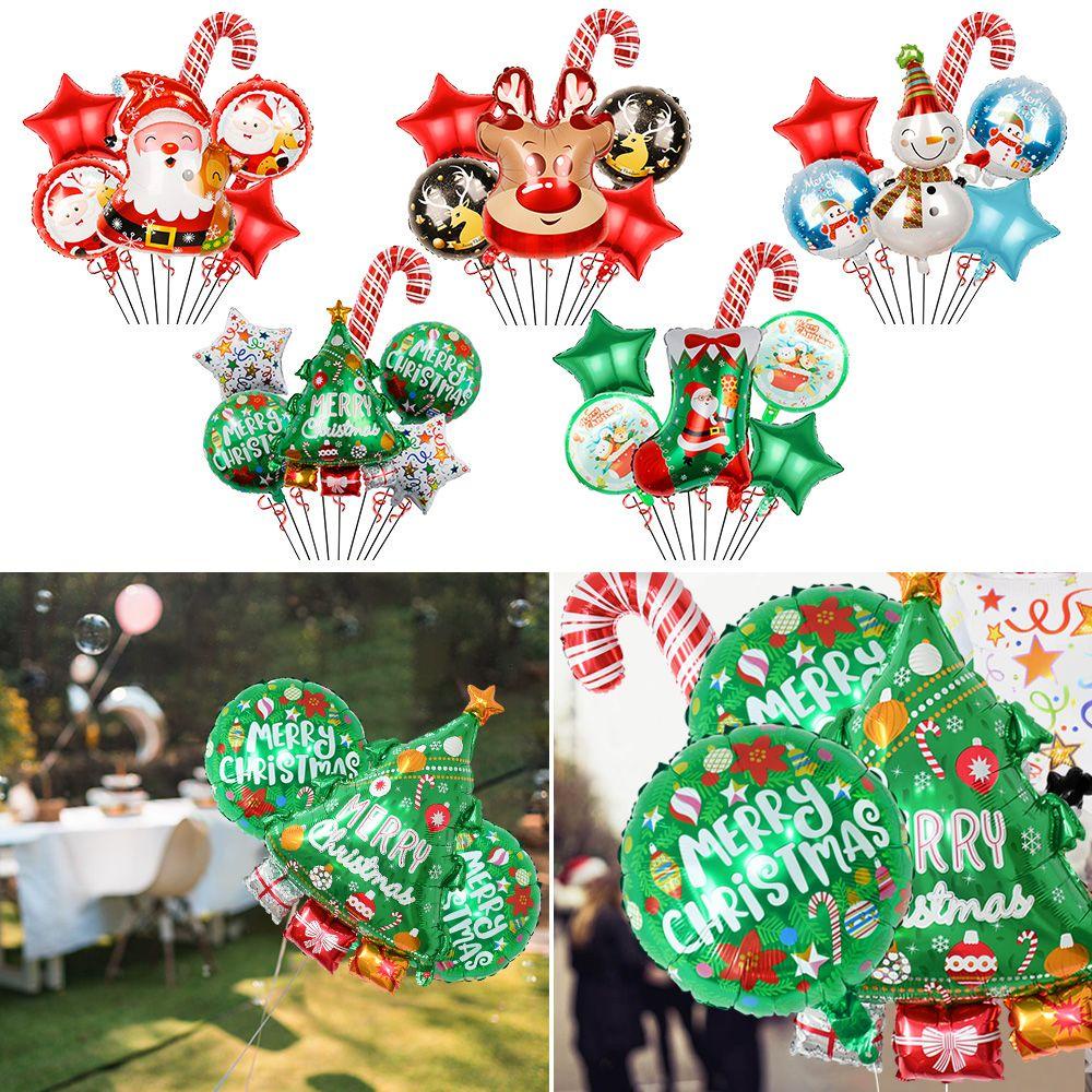 Solighter Balon DIY Desain Santa Claus Untuk Dekorasi Natal