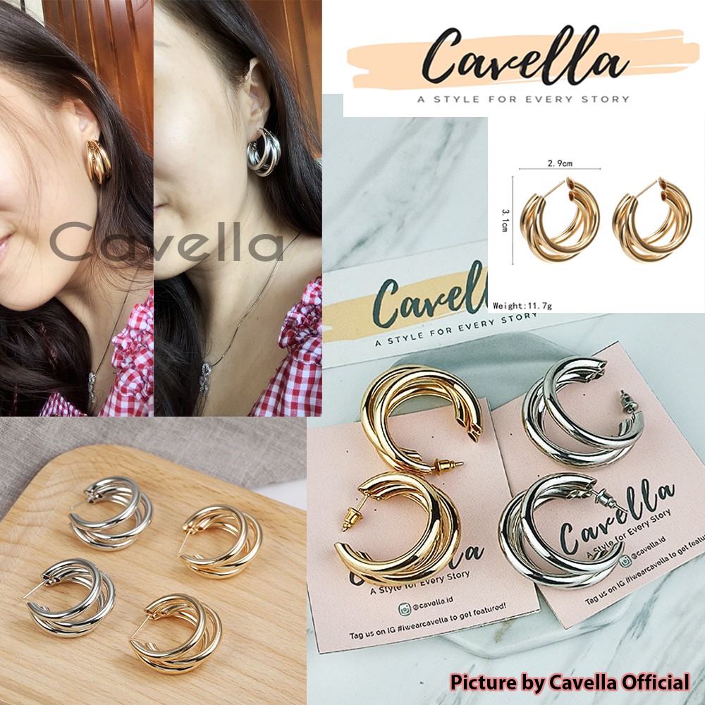 Premium Earring Anting by Cavella - Model : Adelise ER012