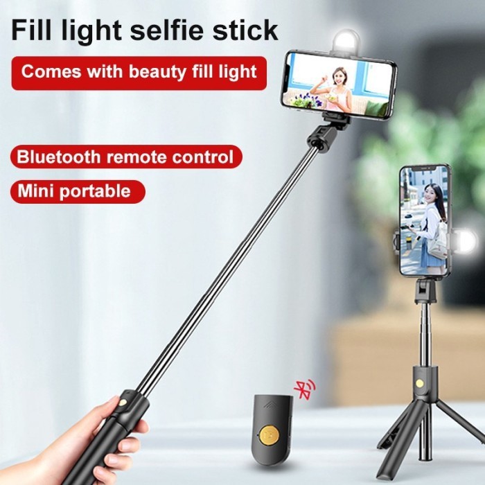 TONGSIS S05-S TRIPOD BLUETOOTH SELFIE STICK REMOTE CONTROL WITH 1 LED