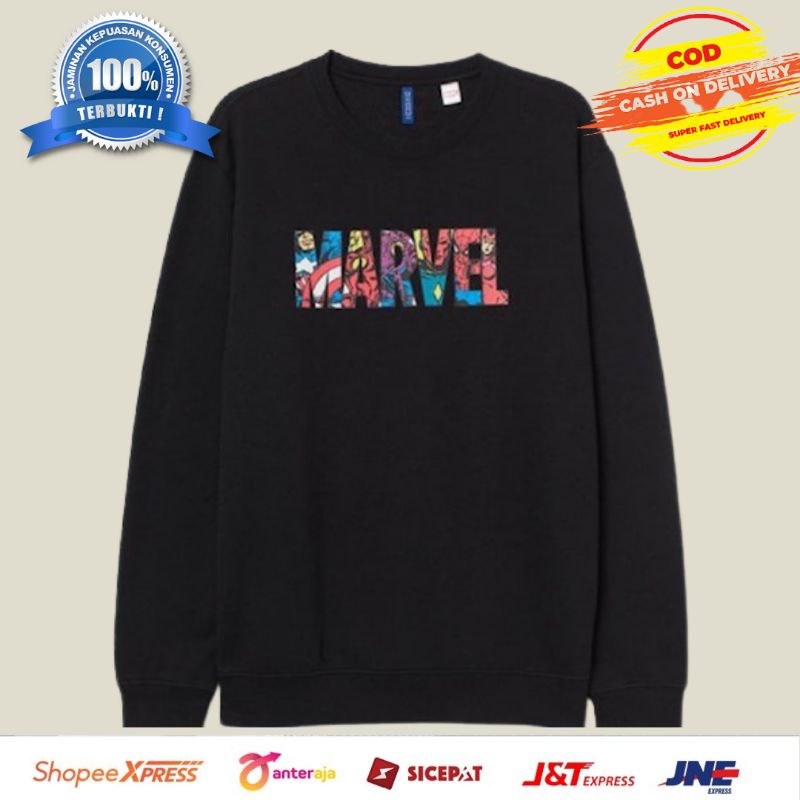 CREWNECK MARVEL - HOODIE MARVEL - KEREWNEK KEREN KEKINIAN - HOODIE KEREN MARVEL - CREWNECK HOODIE