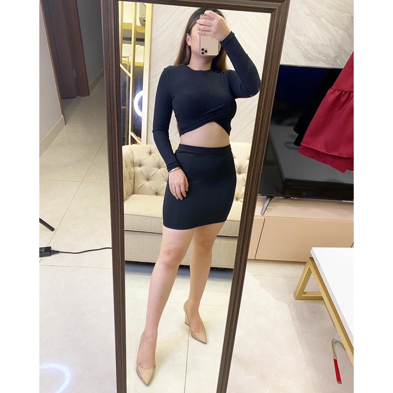 Vanesha Margaretta - 524# Rok Mini Scuba / mini skirt# rok mini/rok kerja/ fashion work