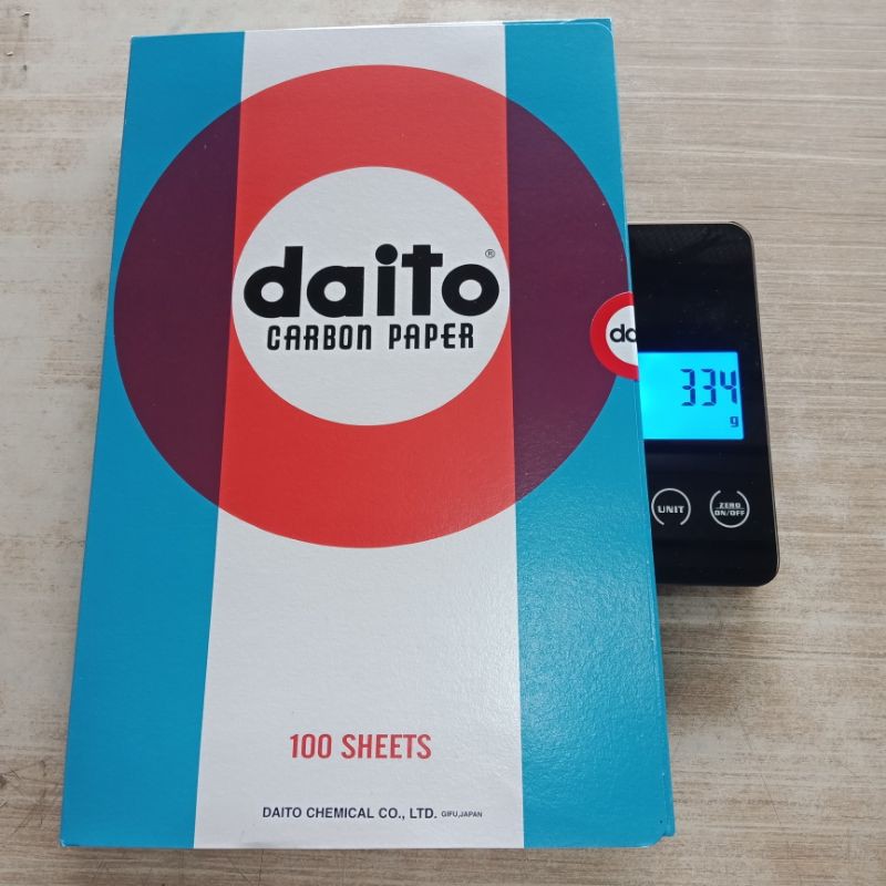 

Ay00! DAITO 100 lembar kertas karbon tembus f4 carbon paper folio hitam per pak - enc.sup