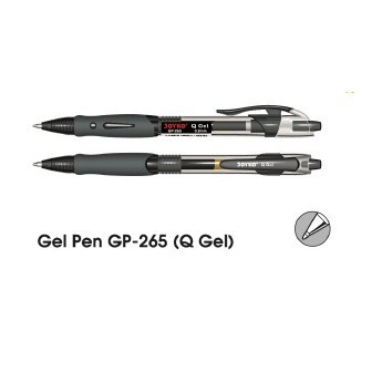 

(12 Pcs) Pulpen Gel Pen Klik JOYKO GP-265 Q GEL Hitam Black 0.5 mm Anti Macet Luntur