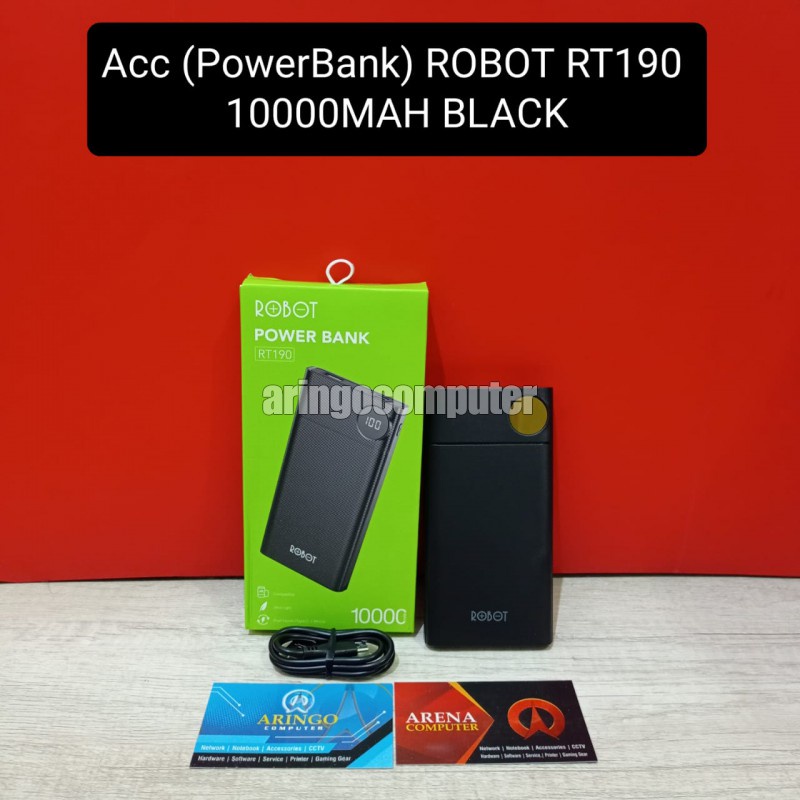 Acc (PowerBank) ROBOT RT190 10000MAH BLACK