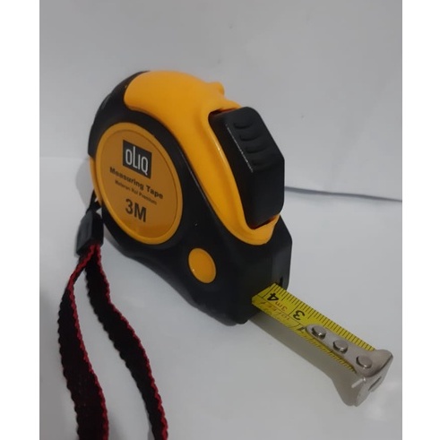 METERAN AUTO STOP OLIQ 3M/METERAN AUTO STOP/MEASURING TAPE/ALAT UKUR TUKANG/METERAN AUTO STOP/METERAN TUKANG MURAH TEBAL