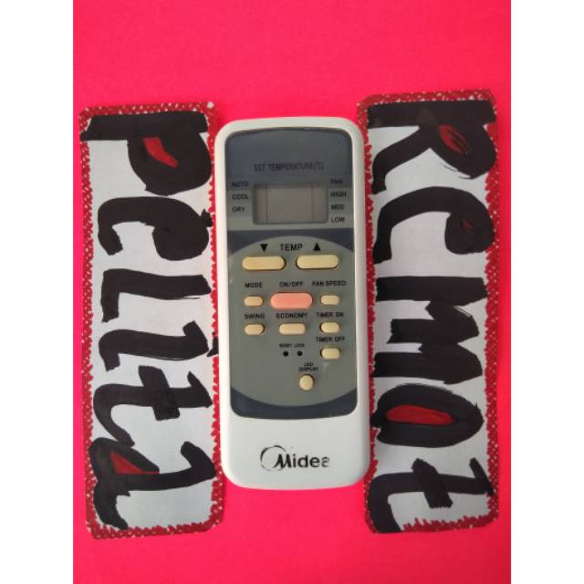 Remot ac midea R51M/E original terlengkap