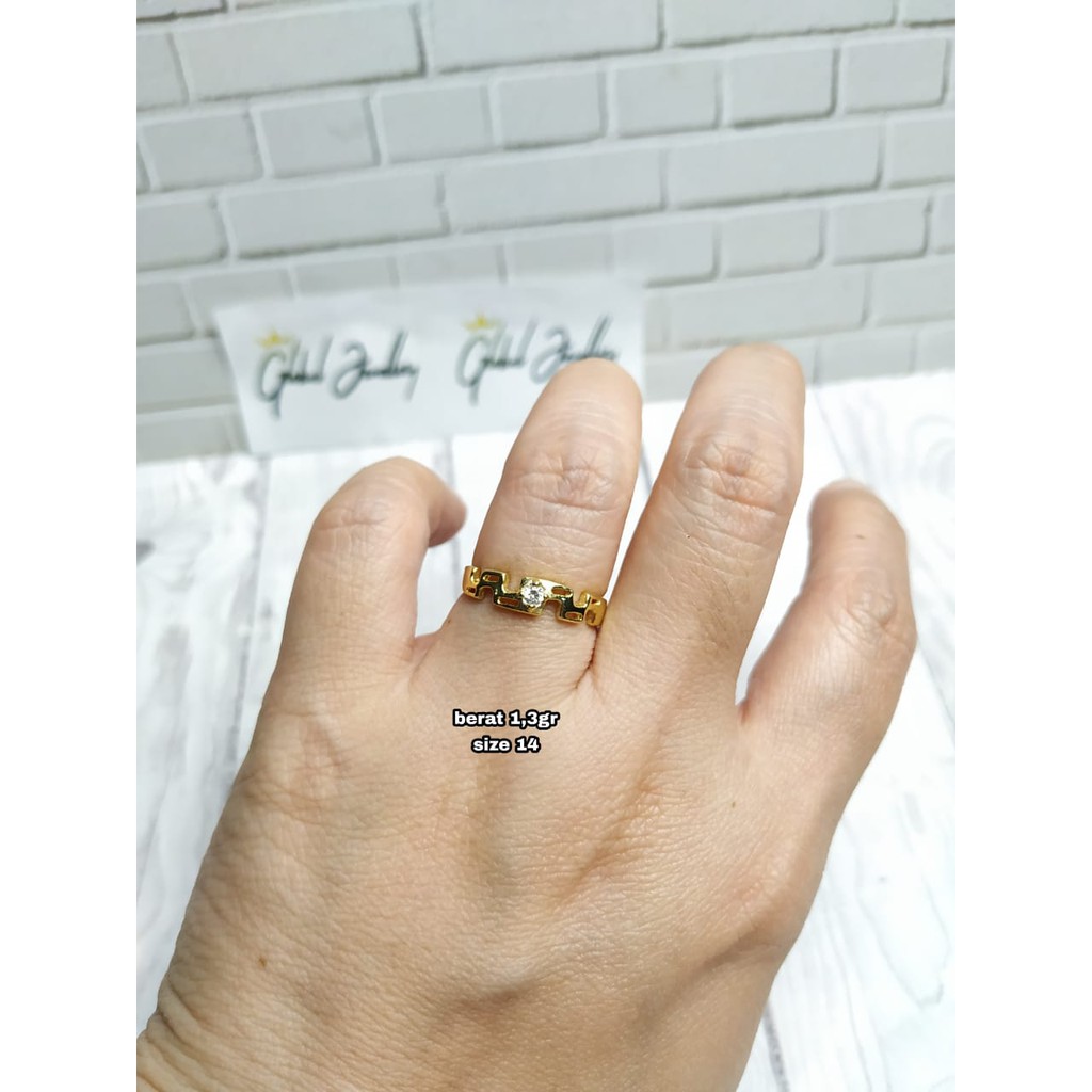 CINCIN MOTIF GELOMBANG MATA PERAK ASLI S925 GLOBAL JEWELLERY CJ080