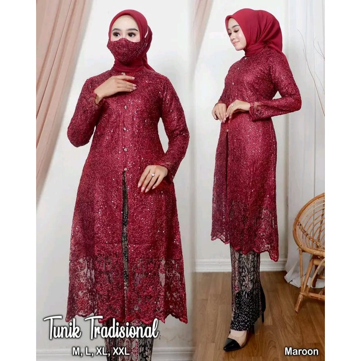 Set Tunik TradisionaL || Set Kebaya Tille Premium || Sale!! Set Kebaya Masa Kini || Set Kebaya Wisuda Remaja Modern || Seragam Pesta TradisionaL