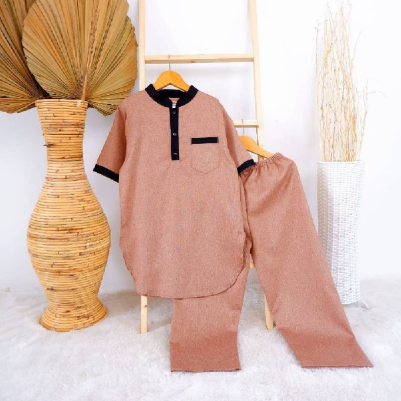 SET KURTA ANAK BOBOKIDS / BAJU MUSLIM ANAK LAKI LAKI / SETELAN KOKO ANAK / SET KURTA ZAINAL MADINA