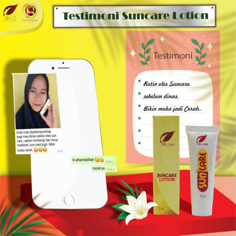 SUNSCREEN WAJAH / SUNCARE SR12 BPOM / TABIR SURYA SPF 25+ / MENJAGA WAJAH DARI PAPARAN SINAR MATAHARI