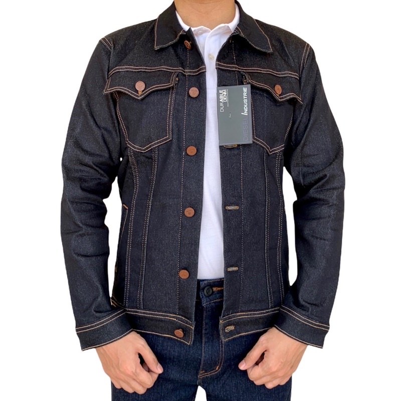 Jacket Jeans Pria Reguler Original DIESEL Stretch- Jaket Jeans Diesel