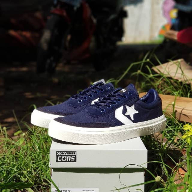 Sepatu Converse Courtland Navy White
