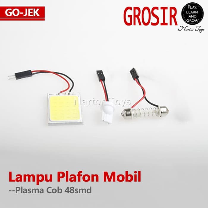 Lampu Plafon Kabin Mobil Led Plasma COB 48smd