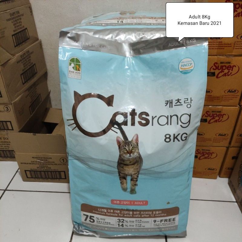 Catsrang adult kitten 8 kg makanan kucing ojol 8kg