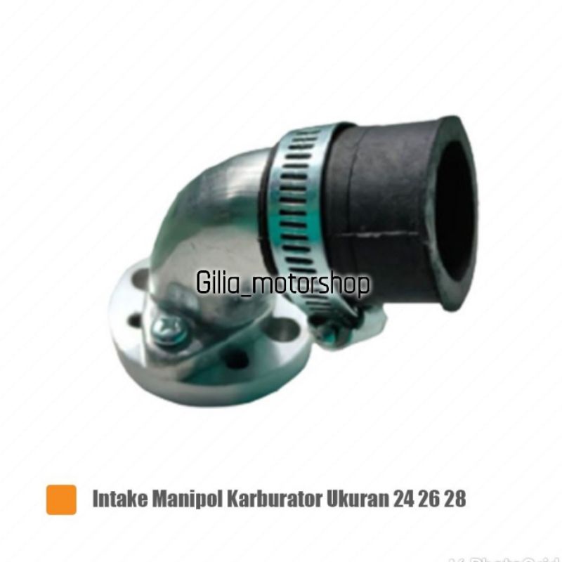 Manipul Intex Manipol PE 24 26 28 Intake Manifold Karburator Putar Leher Angsa Untuk Motor Bebek Matic RX King Universal