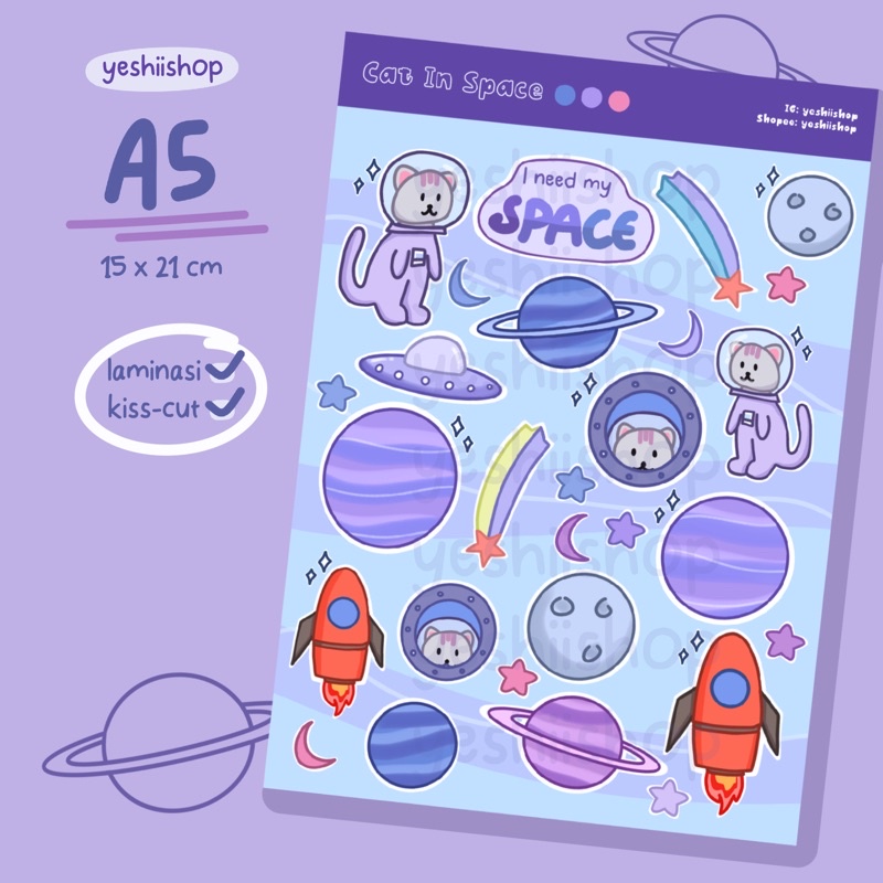 

Stiker Cat In Space by Yeshii