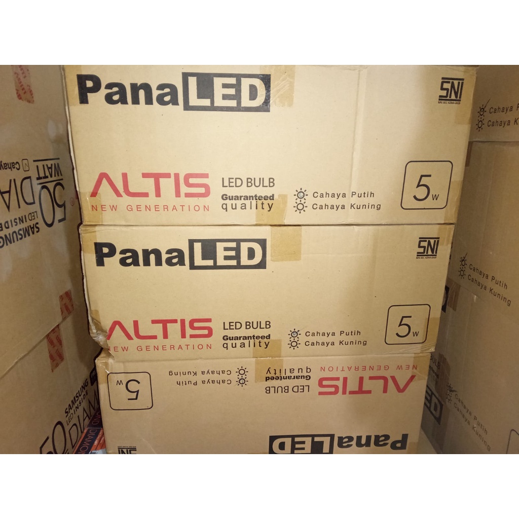 Lampu Led Panaled Altis 5w 1 DUS/ 1 KARTON isi 100 Pcs