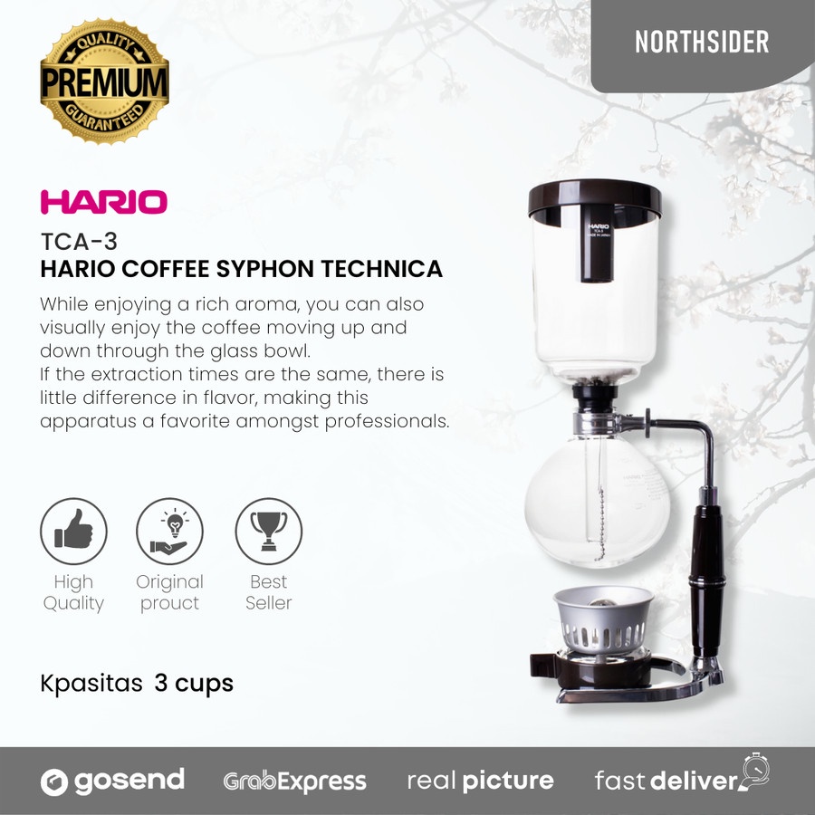 HARIO COFFEE SYPHON TECHNICA 3 CUP TCA-3 | Alat kopi