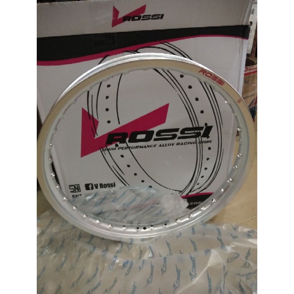 ALLOY ROSSI 140X17 SILVER / HITAM KULIT JERUK 1PCS
