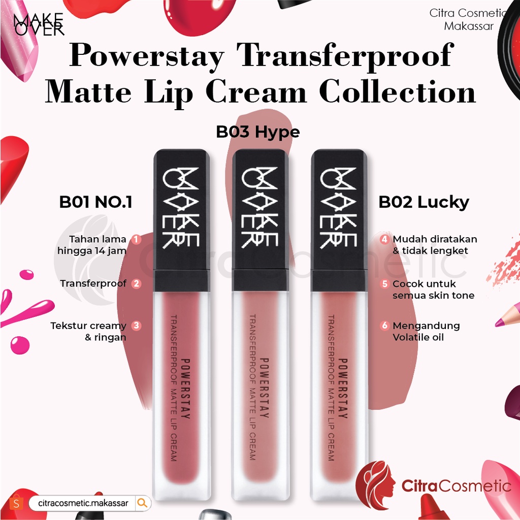 Make Over Powerstay Transferproof Matte Lipcream