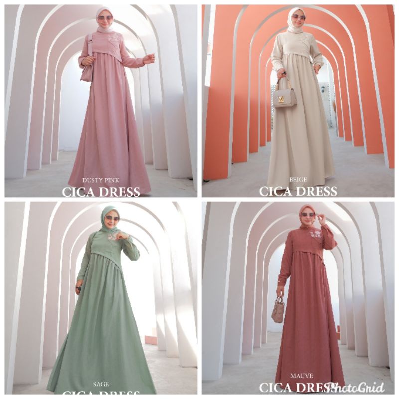cica dress by azzahra premium syari