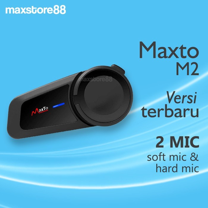 Maxto M2 Intercom Bluetooth Helm 6 Rider Original