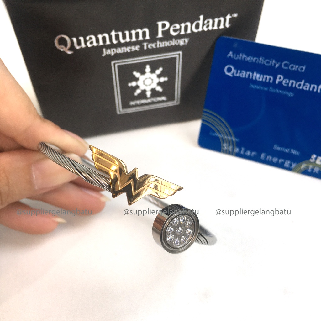 PROMO ASLI Gelang Kesehatan ADJUSTABLE Energi Ion quantum WONDER WOMAN