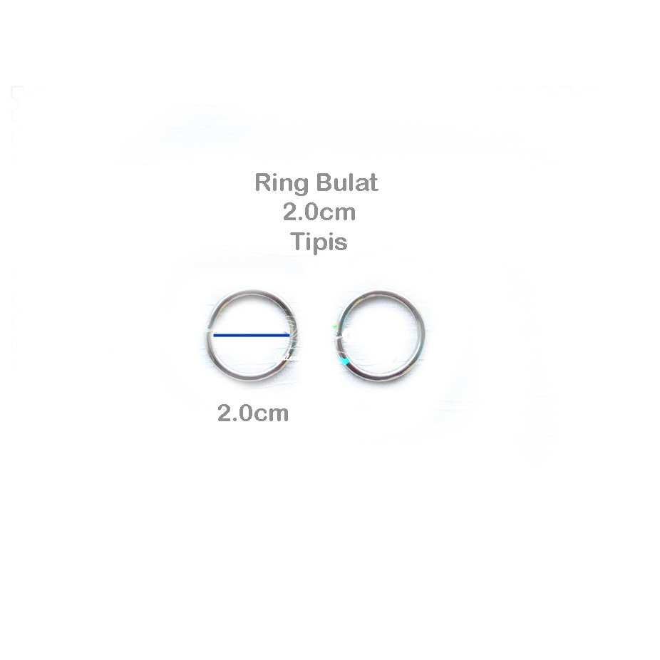 (6pcs) Ring O/Ring Tas/Ring Bulat 2.0cm Tipis