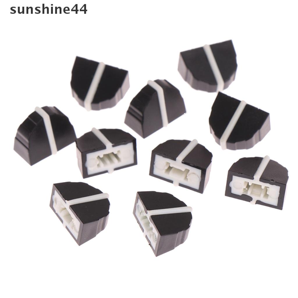 Sunshine 10pcs DBX2231 Cap Kenop Potentiometer Fader Equalizer Fader 11mm X 9mm Lubang 4MM