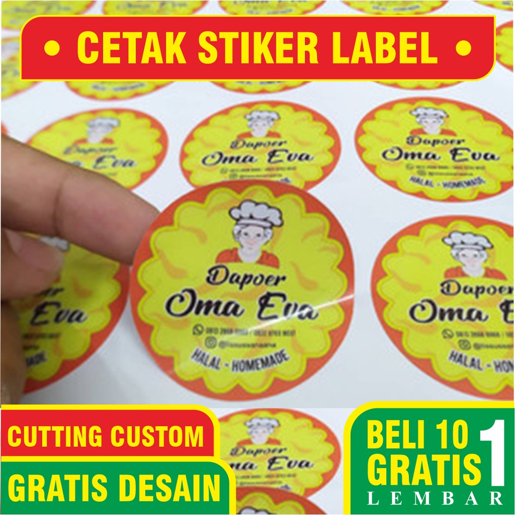 

Cetak Stiker Kemasan Produk | Label makanan & Minuman