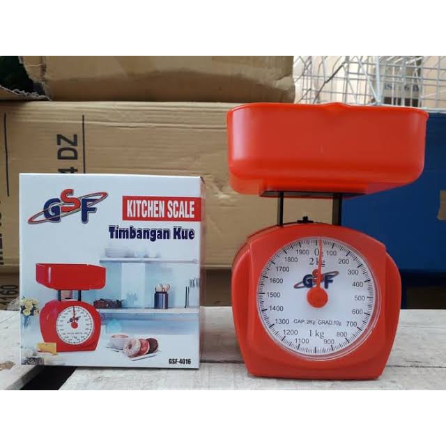 Timbangan Kue Serbaguna Kitchen Scale Analog / Manual GSF kapasitas 2 KG GSF-4016