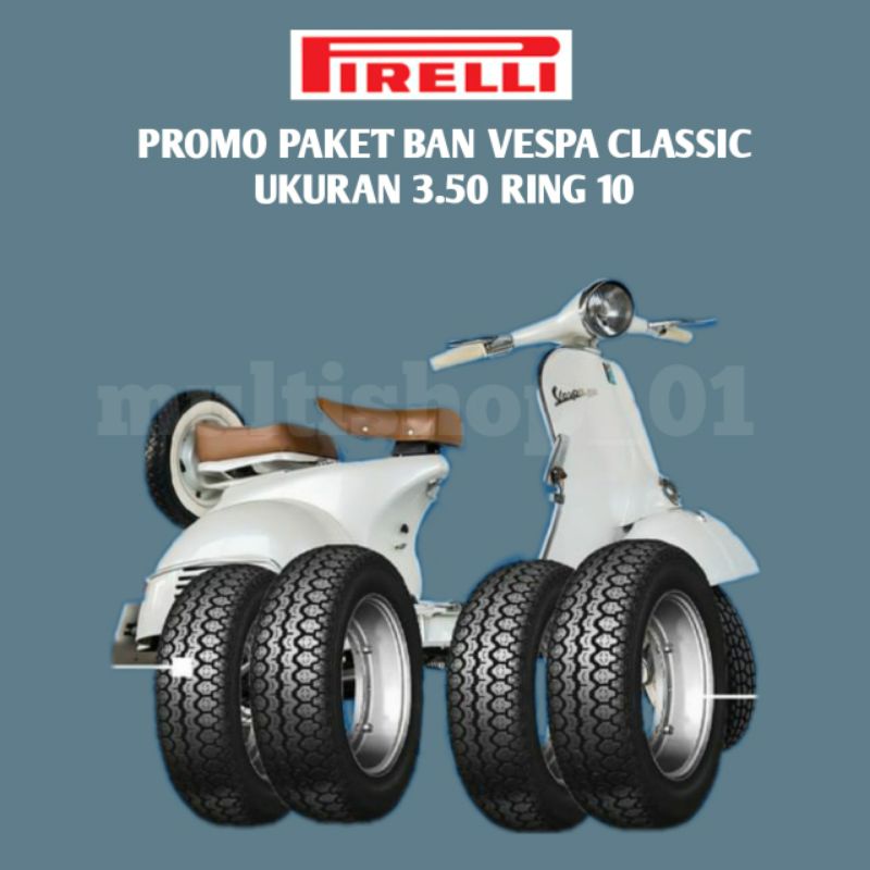 paket ban vespa classic pirelli impor ban vespa klasik